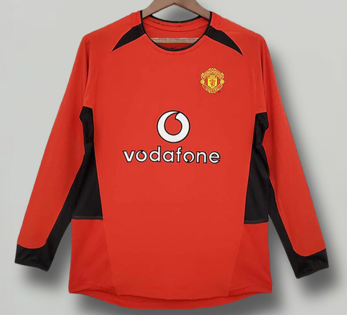 Manchester United Home 2002/03 Long-Armed Retro